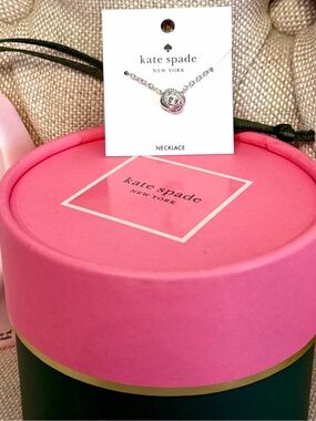 NEW Kate Spade New York Infinity and Beyond Knot Mini Pendant Necklace Silver